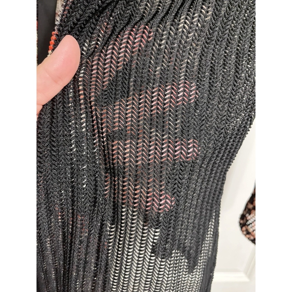 Catherines Sheer Mesh 1 ButtonCardigan Size 0 14W 16W Aztec Southwest - Picture 3 of 10